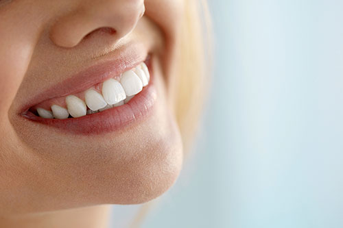 Close up a a healthy smile