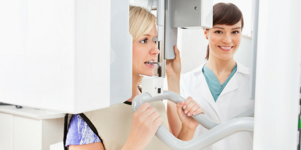 Panoramic x-rays create a full view of your teeth, jaws, and face.